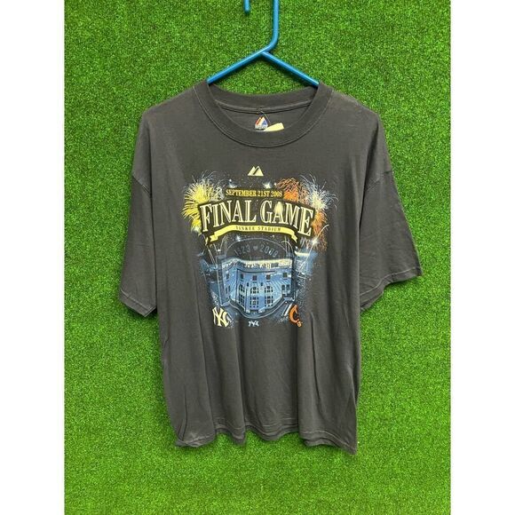 Majestic Other - New York Yankeeys 2008 Final Game Yankee Stadium Shirt Sz XL Unisex NEW!